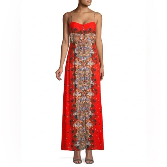 Free People Morning Song Printed Maxi Dress (1) Women